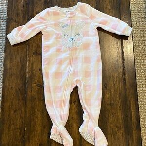 🩷 Pink Plaid Dog Footed Pajamas 🩷